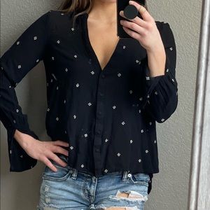 Black Chloe & Katie Blouse- S